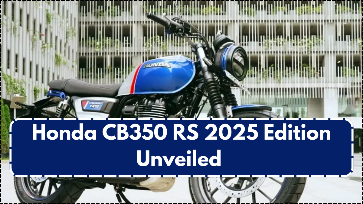 Honda CB350 RS 2025 Edition Unveiled – Design and Feature Updates