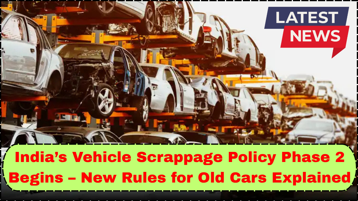 India’s Vehicle Scrappage Policy Phase 2 Begins – New Rules for Old Cars Explained