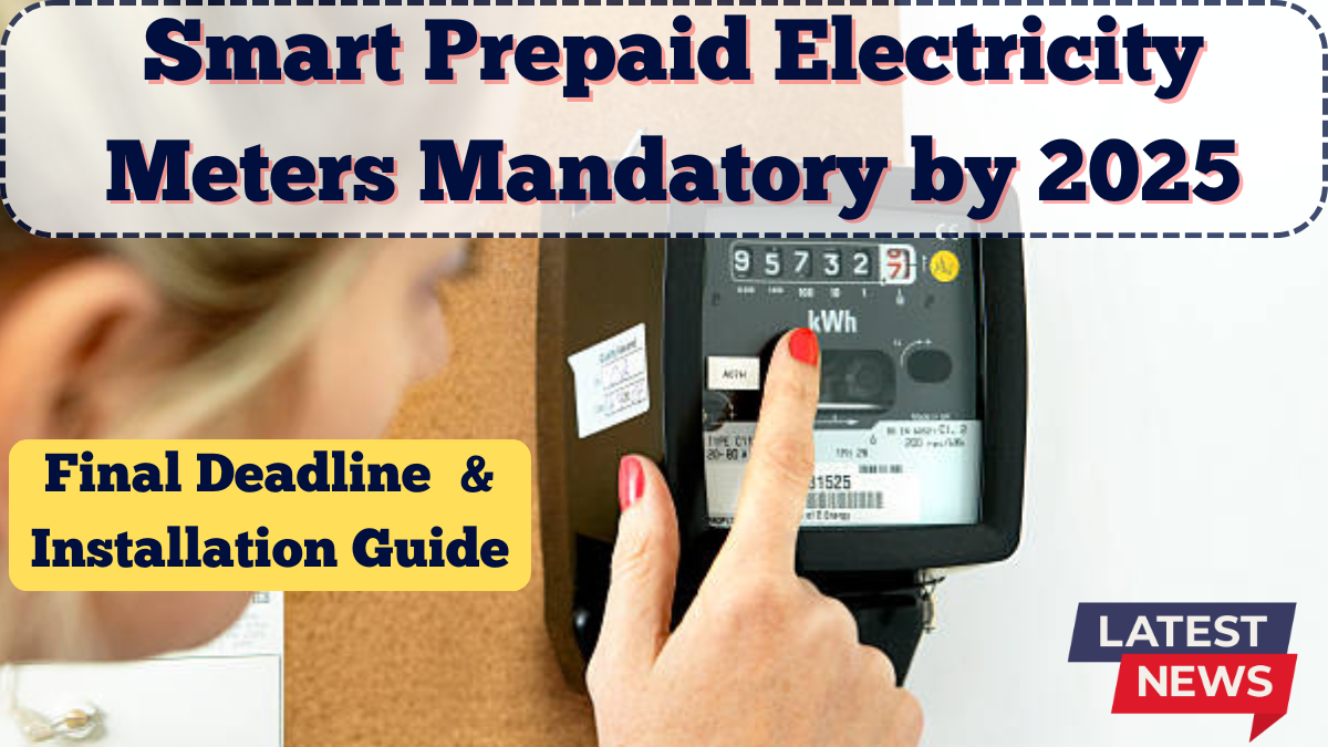 Smart Prepaid Electricity Meters Mandatory by 2025 – Final Deadline & Installation Guide