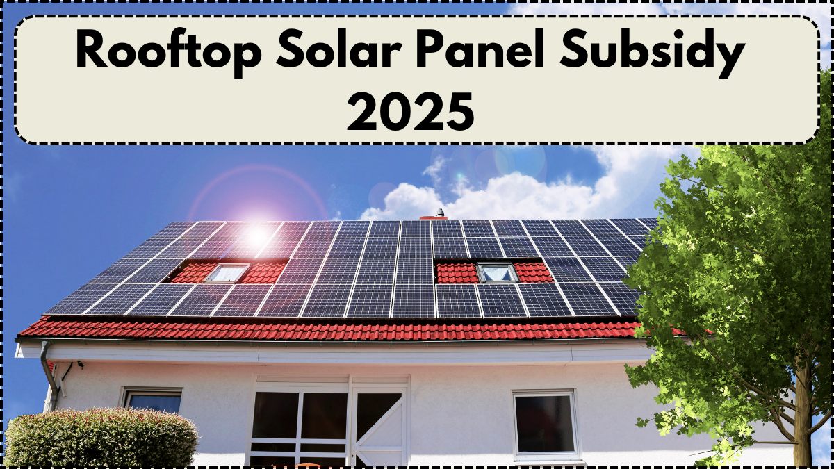Rooftop Solar Panel Subsidy 2025 – Govt Offers 40% Aid to Homes & MSMEs