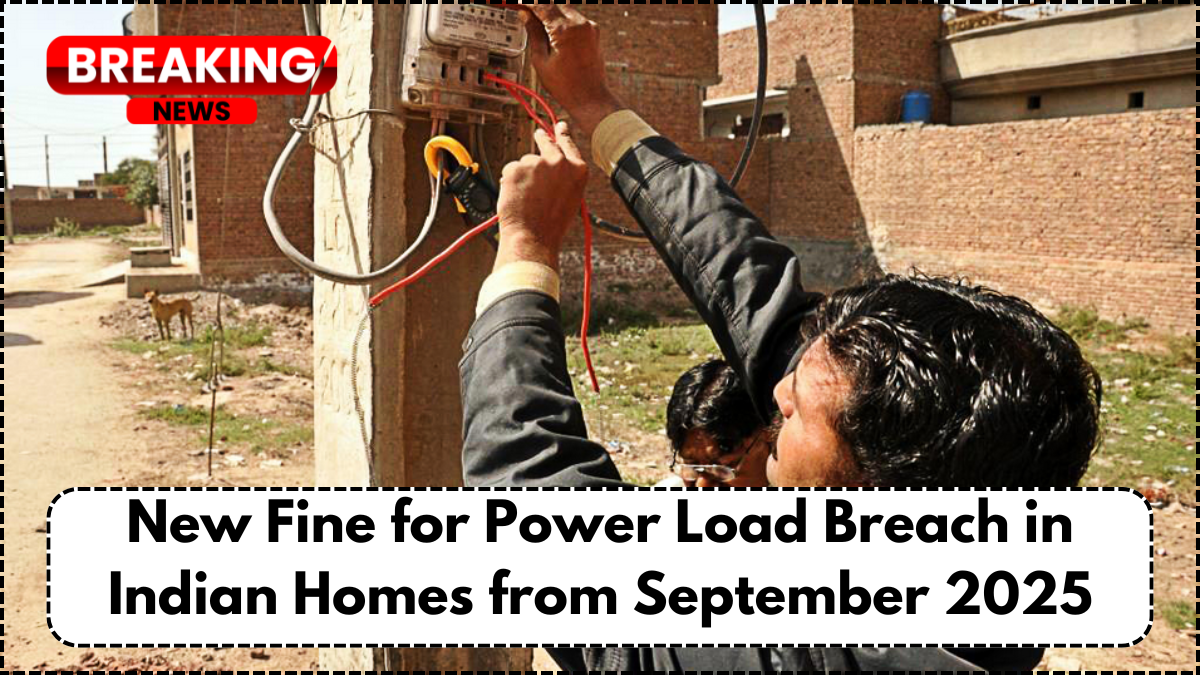 New Fine for Power Load Breach in Indian Homes from September 2025