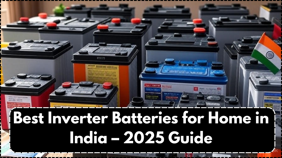 Best Inverter Batteries for Home in India – 2025 Guide