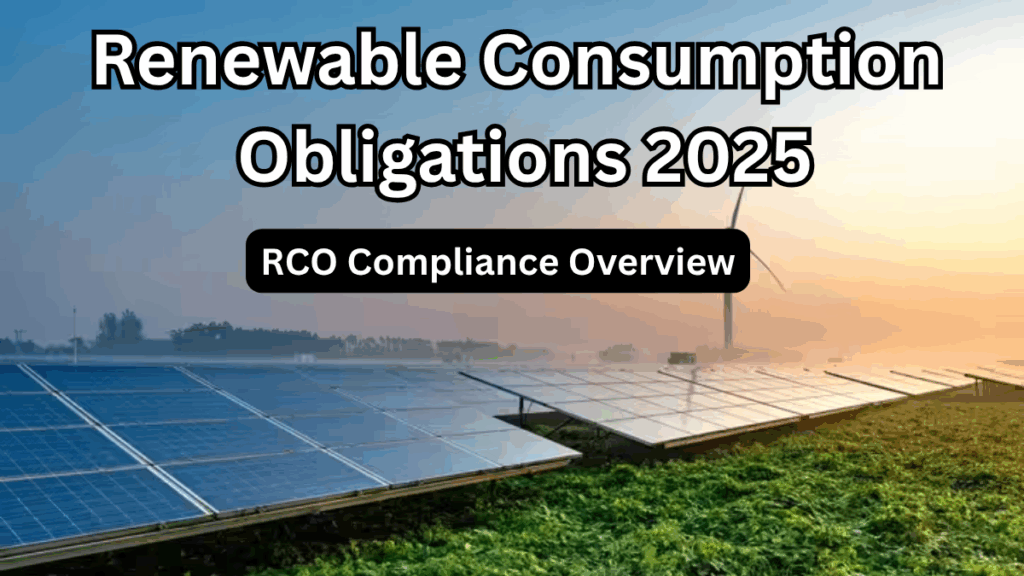 Renewable Consumption Obligations 2025 – RCO Compliance Overview